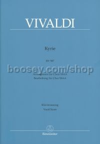 Kyrie RV587 (arr. SSAA) vocal score