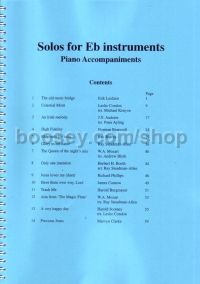 Eb Instruments Solo Album 14 Solos With Piano Accompaniment.