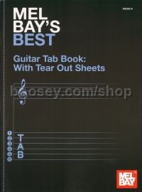 Mel Bay Best Guitar Tab Book With Tear Out Sheets