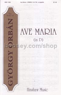 Ave Maria (in D) (SATB)