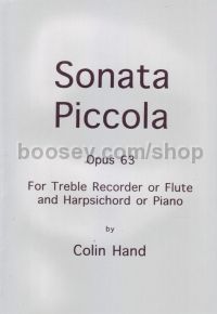 Sonata Piccola Op. 63 - treble recorder & piano
