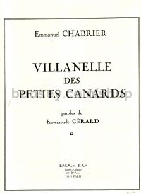 Villanelle des petits Canards (voice & piano)