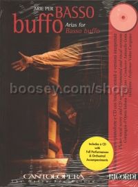 Various Cantolopera Arias For Basso Buffo Bass Piano Book Cd