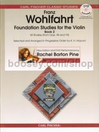 Wohlfahrt Foundation Studies for Violin - Book 2 (Bk & DVD)