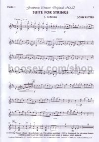 Suite for Strings - Violin I