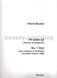 Don, No. 1 from "Pli selon pli" - Score