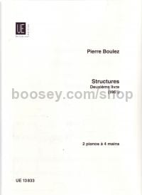 Structures: Deuxième Livre - 2 Pianos 4 Hands