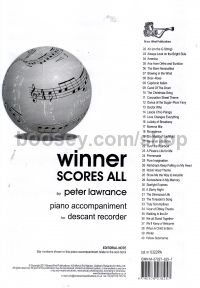 Winner Scores All for Descant Recorder (Piano Accompaniment)