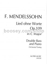 Mendelssohn Songs Without Words Op 109 Orch Tuning