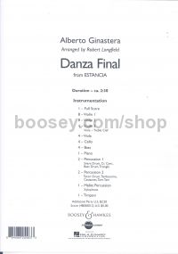 Danza Final - from Estancia (String Orchestra Score)