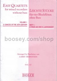 Easy Quartets Vol. 1 - mixed recorders without bass