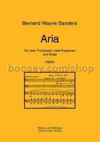 Aria - 2 Trumpets, 2 Trombones & Organ (score & parts)