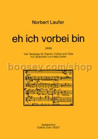 Before I pass - Soprano, Violin & Viola (score)