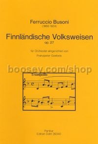 Finnish Folktunes op. 27 - Flute, Clarinet, Timpani, Piano & Strings (score)