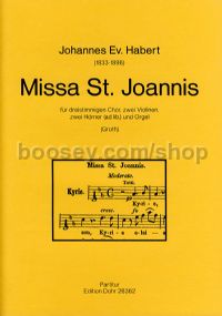 Missa St. Joannis - Mixed Choir, 2 Horns, 2 Violins & Organ (score)