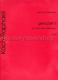 grenzZeit II (1993) for vla (vln) solo