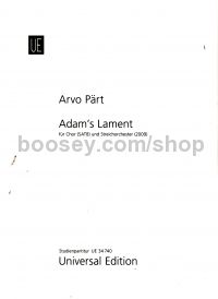 Adam's Lament (SATB & String Orchestra) (Study Score)