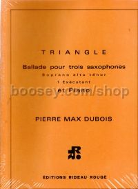 Triangle pour 3 saxophones (1 éxécutant) & piano