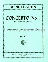 Piano Concerto No. 1 in G minor, op. 25 (study score)