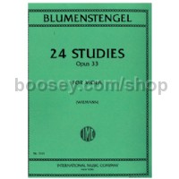 24 Studies, Op. 33 for Viola