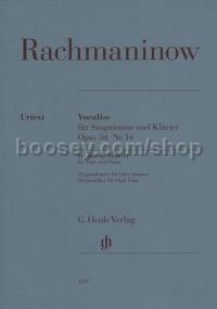 Vocalise, Op.34/14 (High Voice & Piano)