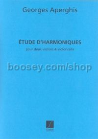 Etudes d'Harmoniques Op.34 - string trio (score)