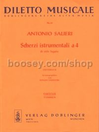 Scherzi instrumentali a quattro di stile fugato - 2 violins, viola and cello (score)