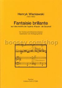 Fantaisie brillante - Violin & String Orchestra (score)
