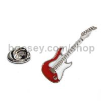 Pin Badge - Electric Guitar (Red)