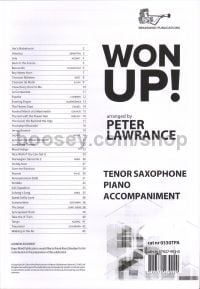 Won Up - Piano Accompaniments for Tenor Saxophone