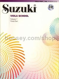 Suzuki Viola School Volume 7 (Book + CD)