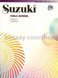 Suzuki Viola School Volume 8 (Book + CD)