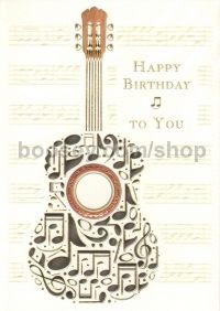 Greetings Card Birthday - Guitar Mac Classic