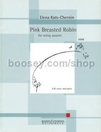 Pink Breasted Robin for string quartet (score & parts)