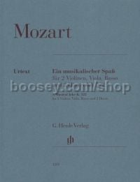 A Musical Joke K. 522 (2 Violins, Viola, Basso and 2 Horns in F)