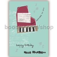 Greetings Card - Piano Au Contraire