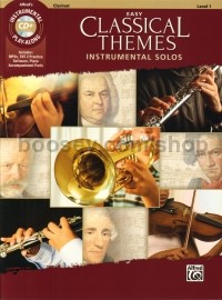 Easy Classical Themes Instrumental Solos - Clarinet (Book & CD)