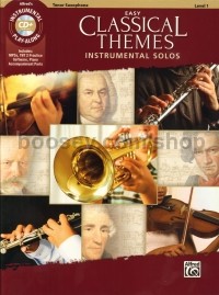 Easy Classical Themes Instrumental Solos - Tenor Saxophone (Book & CD)