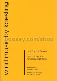 Grand Trio op. 4/2 - 3 basset horns (score & parts)