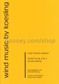 Grand Trio op. 4/2 - 3 horns (score & parts)