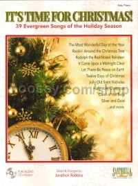 It's Time For Christmas Robbins - Easy Piano (Book & CD)