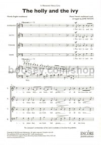 The holly and the ivy (I) (SATB & Organ)