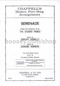 Serenade The Student Prince (SATB)