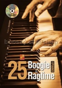 25 Boogie Et Ragtime Au Piano (Book & DVD)