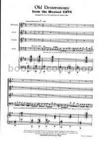 Old Deuteronomy Choruses From Cats 3 (SATB & Piano)