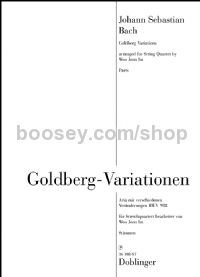 Goldberg Variations for string quartet (set of parts)