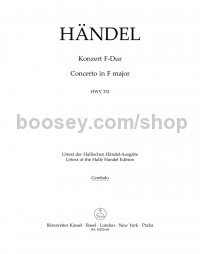 Concerto In F Major Hwv 331 (Cembalo)