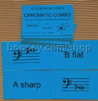 Chromatic Combo Bass Clef Card Game