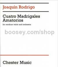 Cuatro Madrigales Amatorios (Medium Voice & Piano)