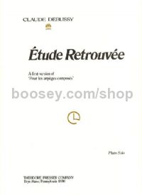 Etude Retrouvee - Piano